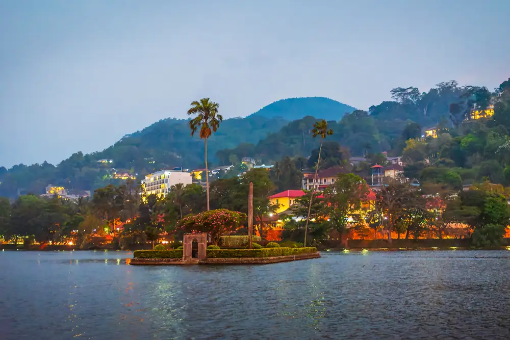 Kandy city in Sri Lanka