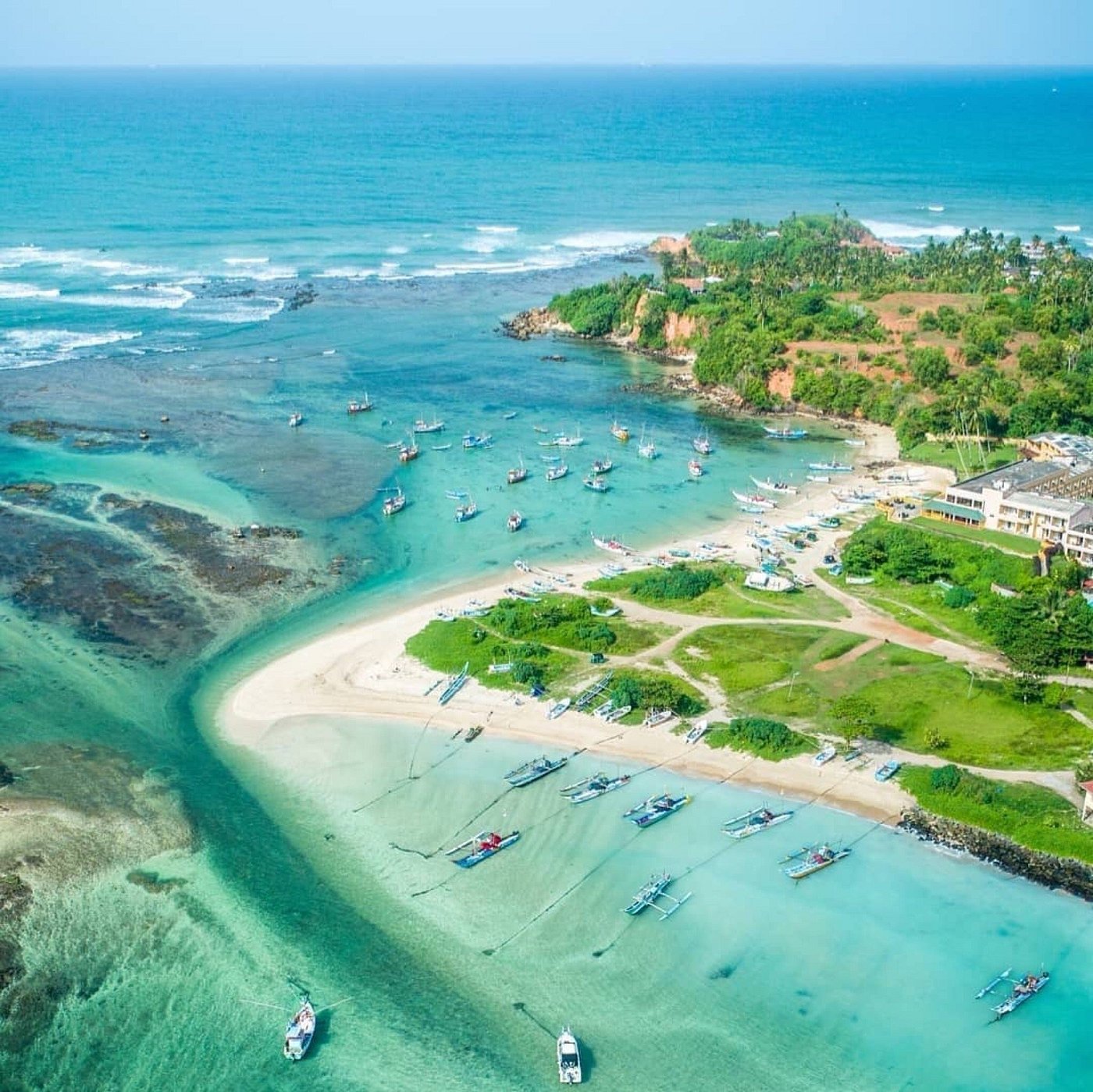 Weligama beach in Sri Lanka